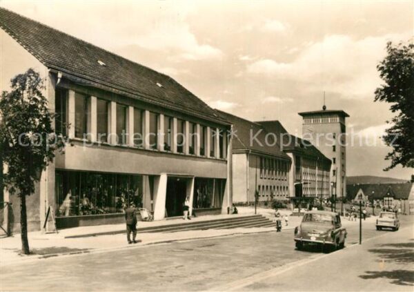 Aue Erzgebirge Kaufhaus und Wilhelm Pieck Oberschule