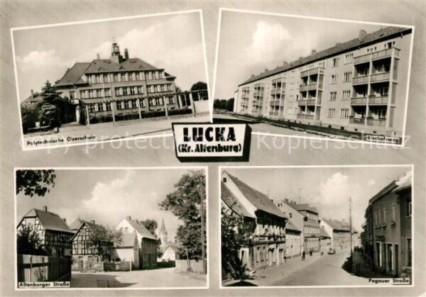 Lucka Thueringen Polytechnische Oberschule Bischofsweg Strassenpartien