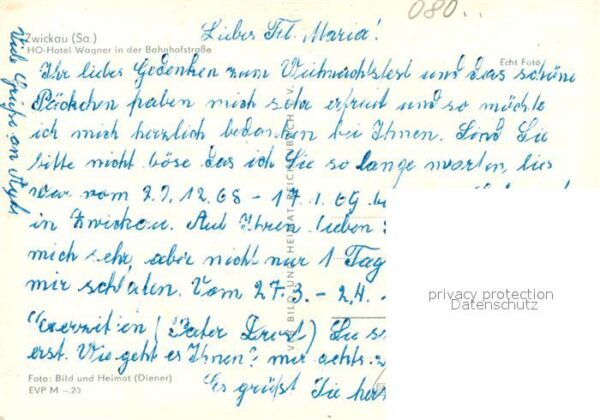 Zwickau Sachsen HO Hotel Wagner Bahnhofstrasse – Bild 2