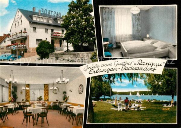 Dechsendorf Gasthof Rangau Grosser Bischofsweiher Liegewiese