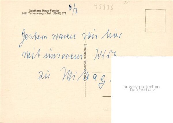 Tettenwang Altmuehl Stadtpanorama Gasthaus haus Forster – Bild 2