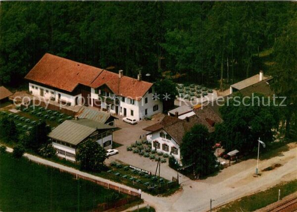 Deisenhofen Muenchen Gaststaette Kugler Alm Fliegeraufnahme