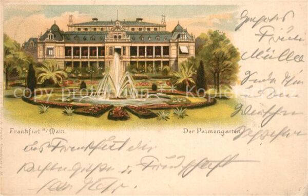 Frankfurt Main Der Palmengarten
