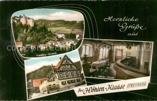 Streitberg Oberfranken Streitburg Neideck Gasthof Schwarzer Adler Hoehlen Klause