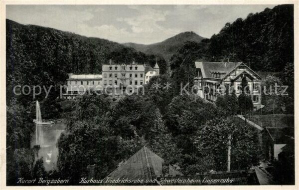 Bergzabern Bad Kurhaus Friedrichsruhe und Schwesternheim Luisenruhe