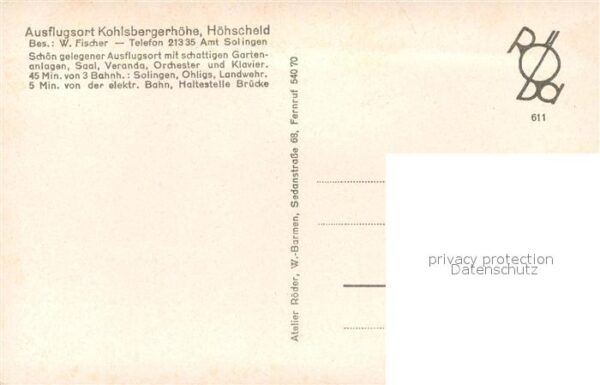 Hoehscheid Ausflugsort Kohlsbergerhoehe – Bild 2