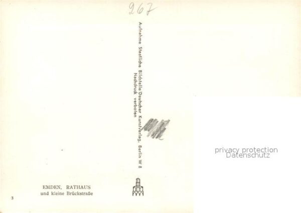 Emden Ostfriesland Rathaus und kleine Brueckstrasse – Bild 2