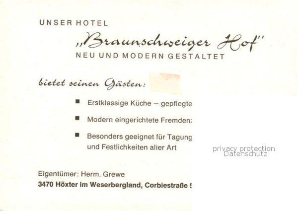 Hoexter Weser Hotel Braunschweiger Hof – Bild 2