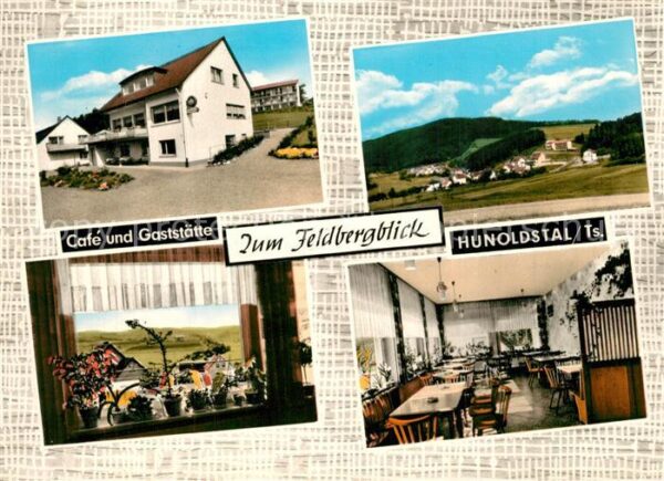 Hunoldstal Cafe und Gaststaette Zum Feldbergblick Gastraum Panorama