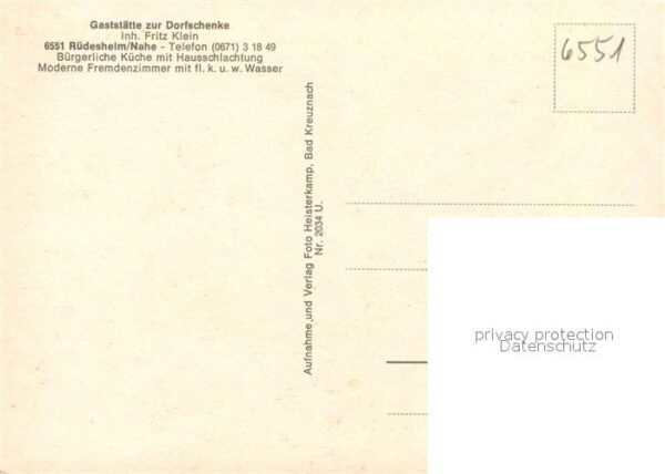 Ruedesheim Rhein Gaststaette zur Dorfschenke Gaststube Theke – Bild 2