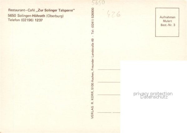 Hoehrath Restaurant Cafe Zur Solinger Talsperre – Bild 2