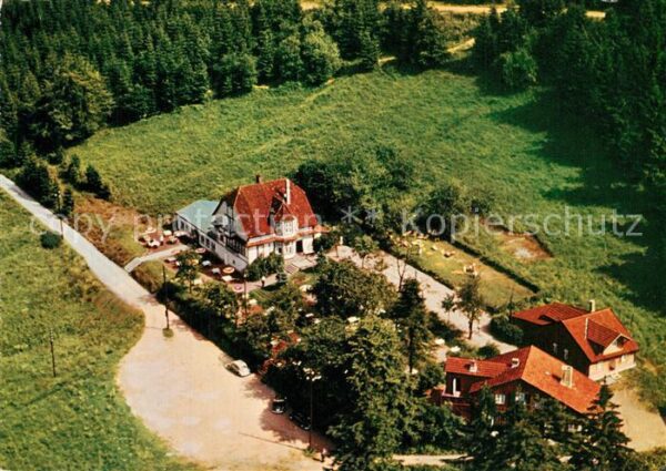 Bad Grund Hotel Pension Schoenhofsblick Fliegeraufnahme