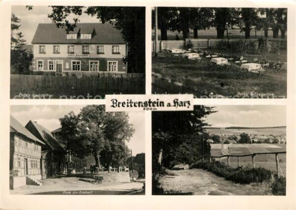 Breitenstein Suedharz Poltes Gaststaetten und Kaffeegarten Platz der Einheit
