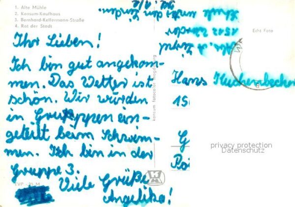 Werder Havel Alte Muehle Konsum Kaufhaus Bernhard Kellermann Strasse Rat der Sta – Bild 2