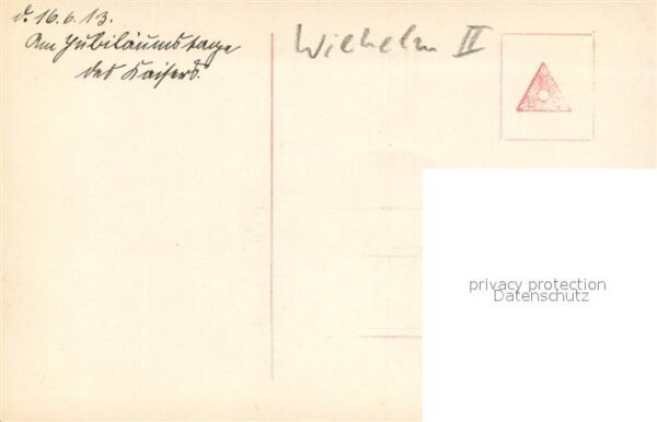 Wilhelm II Jubil?um Kinder M?dchenschaar – Bild 2