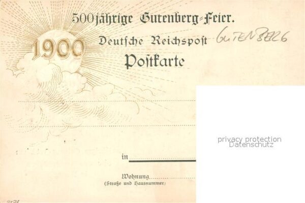 Gutenberg Johannes Buchdruck 500-j?hriges Geburts-Jubil?um Mainz – Bild 2