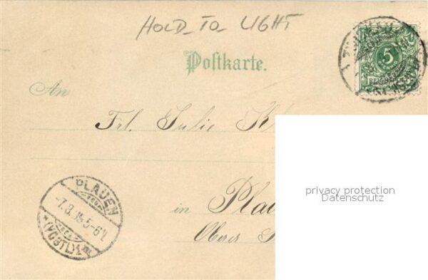 Hold to Light Zwickau Albert-Platz Schwanenteich Litho – Bild 2