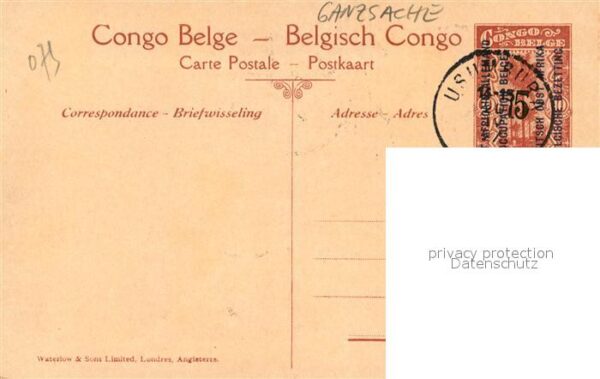 Schiffe Ships Navires Steamer Baron Dhanis Congo-Belge – Bild 2