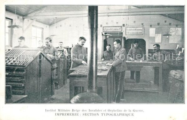 Druckerei Institute Militaire Belge Imprimerie Section Typographique