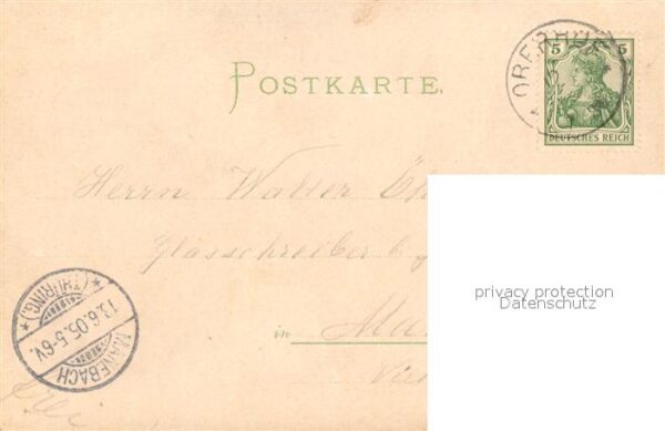 Seidenkarte imitiert Oberhof Th?ringen – Bild 2