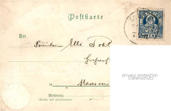 Geldschein auf Postkarte M?nze – Bild 2