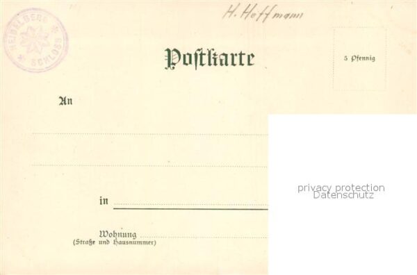 Hoffmann Heinrich Heidelberg Schloss – Bild 2