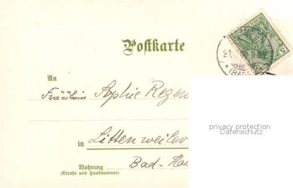 Trachten Schwarzwald Petersthal Litho K?nstler Issel – Bild 2