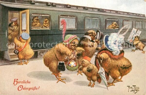 Thiele Arthur Ostern Vermenschlicht K?ken Eisenbahn