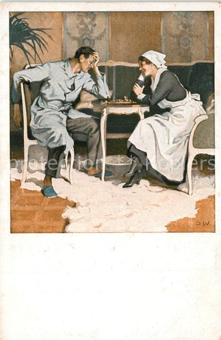 Wennerberg Brynolf Schach Kriegspostkarte Nr. 22