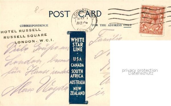 Dampfer Oceanliner RMS Megantic White Star Line – Bild 2