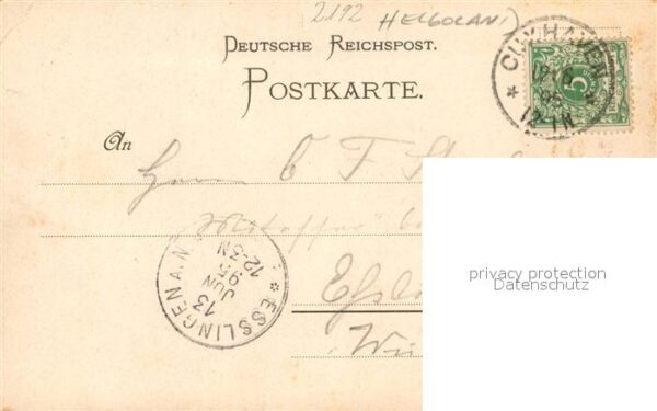 Dampfer Seitenrad Cobra Helgoland Litho M?we Geldbeutel – Bild 2