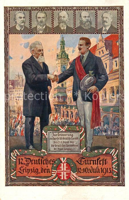 Turnfest Leipzig 1913 Festpostkarte