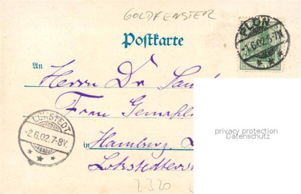 Goldfensterkarte Nr. 4137 Pl?n – Bild 2