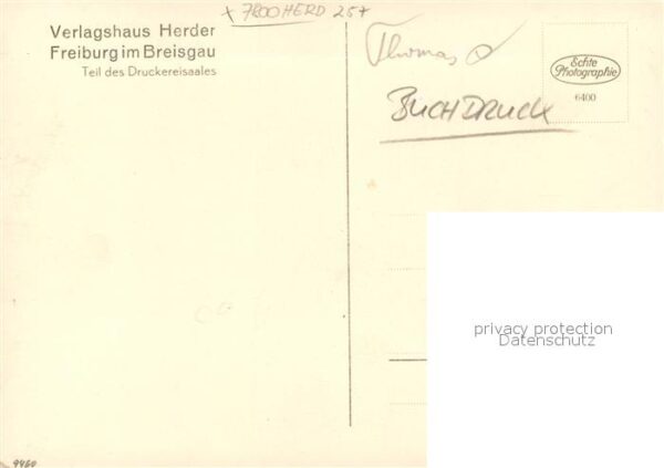 Buchdruck Verlagshaus Herder Freiburg im Breisgau – Bild 2