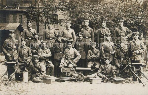 Militaria Deutschland WK1 MG Maschinengewehr Abteilung