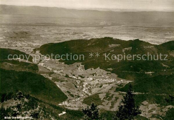 Schoenau Schwarzwald Blick ins Muenstertal Hotel Belchenhaus