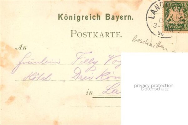 Landau Pfalz Bad Gleisweiler Trifels Madenburg Litho – Bild 2