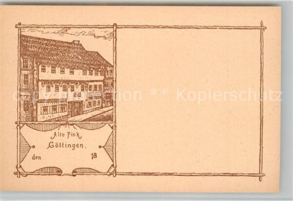 Goettingen Niedersachsen Alte Fink 1872