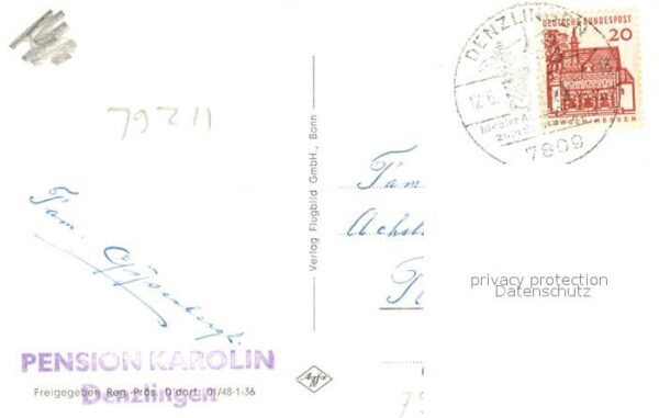 Denzlingen Pension Karolin Fliegeraufnahme – Bild 2