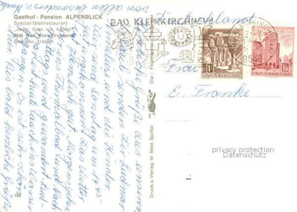Bad Kleinkirchheim Kaernten Gasthaus Pension Alpenblick – Bild 2