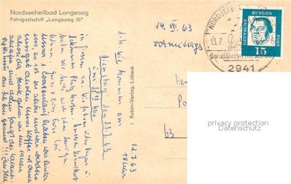 Langeoog Nordseebad Fahrgastschiff Langeoog III – Bild 2