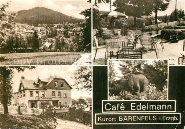 Baerenfels Erzgebirge Panorama Cafe Edelmann Terrasse Garten
