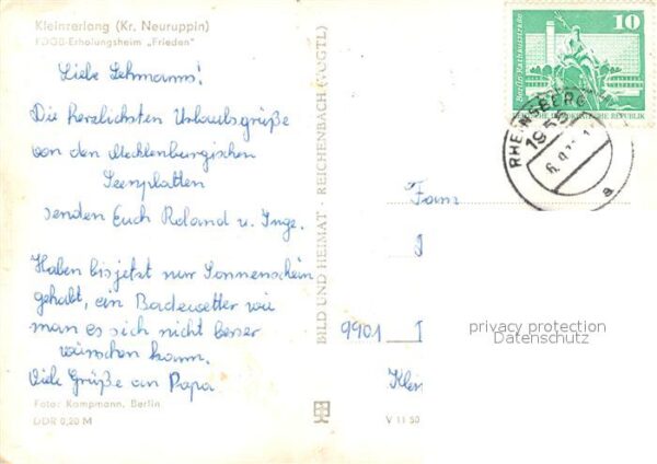 Kleinzerlang FDGB Erholungsheim Frieden – Bild 2
