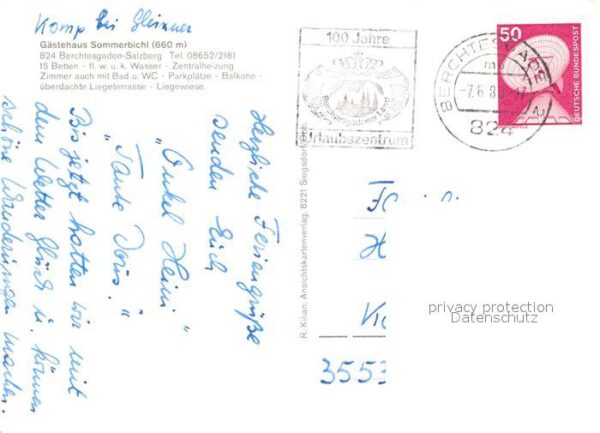 Salzberg Berchtesgaden Gaestehaus Sommerbichl – Bild 2