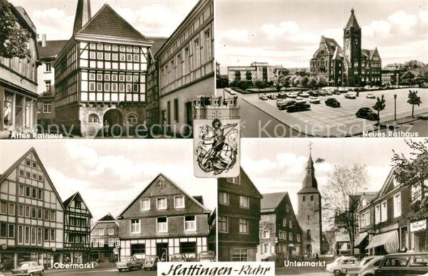 Hattingen Ruhr Rathaus Obermarkt Untermarkt