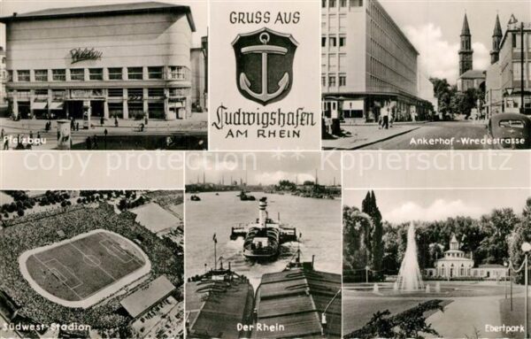 Ludwigshafen Rhein Pfalzbau Ankerhof Wredestrasse Ebertpark