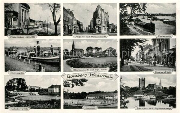 Homberg Niederrhein Augusta-M?erserstrasse Rheinpartie Hubertusplatz