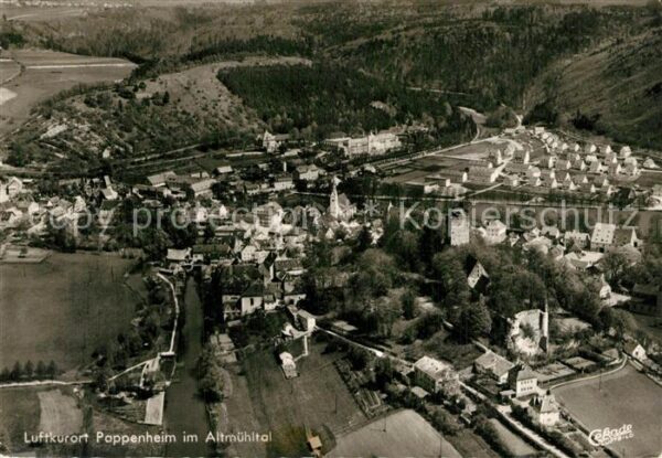 Pappenheim Mittelfranken Fliegeraufnahme