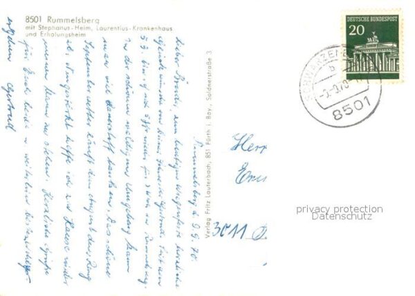 Rummelsberg Fliegeraufnahme Stephanus-Heim Laurentius-Krankenhaus – Bild 2