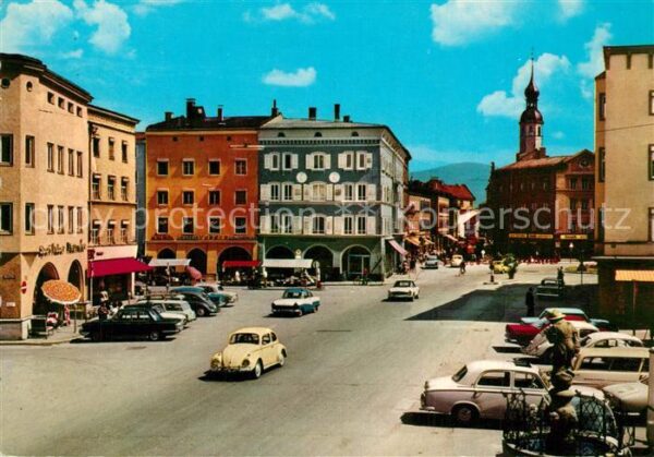 Rosenheim Bayern Ludwigsplatz mit Hochries